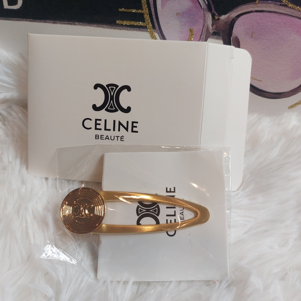 New Celine Gold Hair Clip